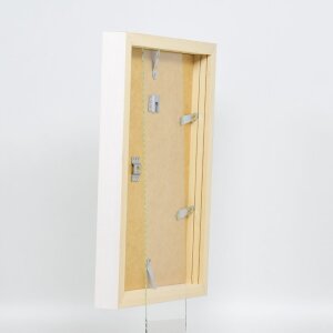 Зеркальный профиль 55, белый, 40x40 см — для стен