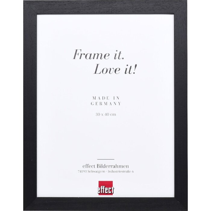 Фоторамка с зеркалом на стену Effect, черная, 42x59,4 см