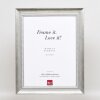 Эффектная рама из массива дерева профиль 28 серебро 21x28 см акриловое стекло музейного качества