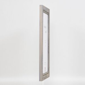 Эффектная деревянная фоторамка 2240 серая 30,5x91,5 см акриловое стекло музейного качества