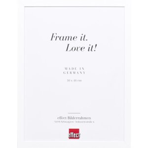 Effect Holzrahmen Top Cube 10x10 cm Weiß Acrylglas...