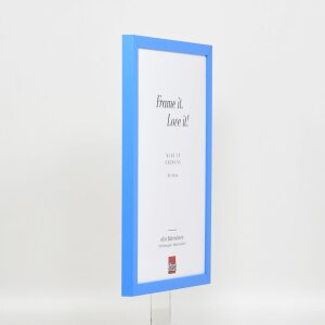 Эффектная деревянная рама Top Cube 25x60 см голубое акриловое стекло музейного качества