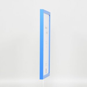 Эффектная деревянная рама Top Cube 25x60 см голубое акриловое стекло музейного качества