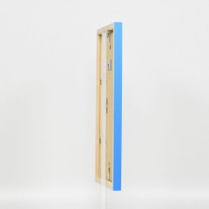 Эффектная деревянная рама Top Cube 25x60 см голубое акриловое стекло музейного качества