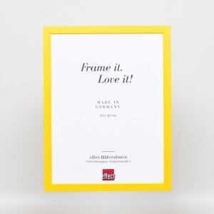 Ефектна деревяна рама Top Cube 30x30 см жовте акрилове скло музейної якості