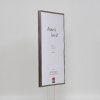 Эффектная пластиковая рама Art platinum 25x70 см музейное стекло