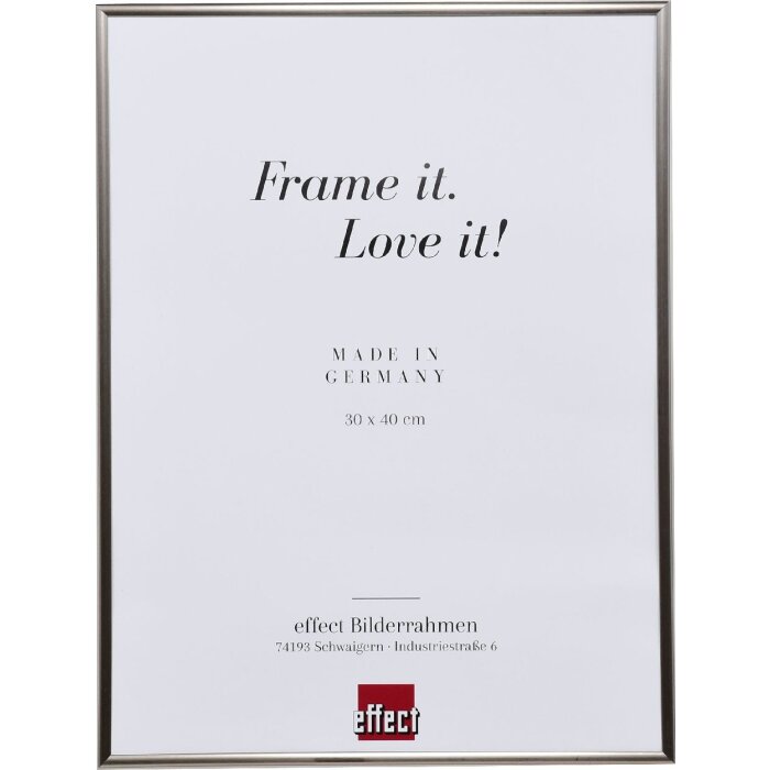 Эффектная пластиковая рама Art platinum 60x90 см музейное стекло
