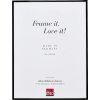 Алюминиевая фоторамка Effect Quadro 18x27 см черное глянцевое музейное стекло