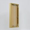 Эффектная алюминиевая фоторамка Quadro 21x28 см золотое музейное стекло