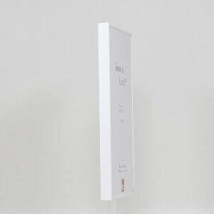 Эффектная алюминиевая фоторамка Quadro 21x29,7 см белое музейное стекло