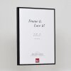 Эффектная алюминиевая рама Quadro 24x30 см черный глянец с музейным стеклом