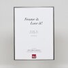 Эффектная алюминиевая рама Quadro 30x30 см серебристый глянец с музейным стеклом