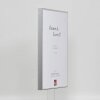Эффектная алюминиевая рама Quadro 30x30 см серебристый глянец с музейным стеклом