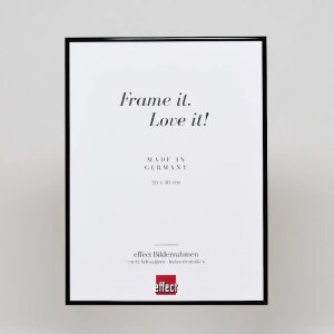 Эффектная алюминиевая рама Quadro 30x30 см черный глянец с музейным стеклом