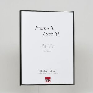 Эффектная алюминиевая рама Quadro 30x40 см античное серебро с музейным стеклом