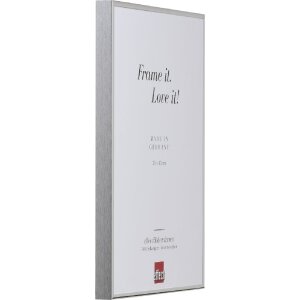 Фоторамка Effect Quadro 35x50 см, серебристая, высокий глянец