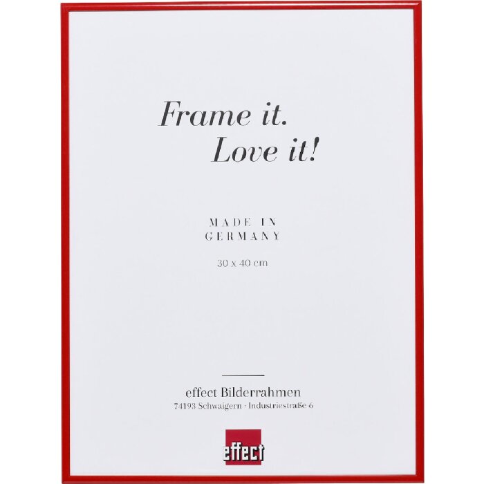 Фоторамка Effect Quadro 40x40 см, красная, с музейным стеклом