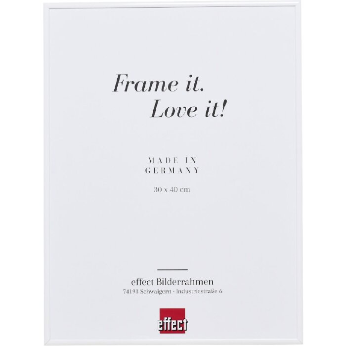 Фоторамка Effect из алюминия 50x65 см белая с музеевым стеклом