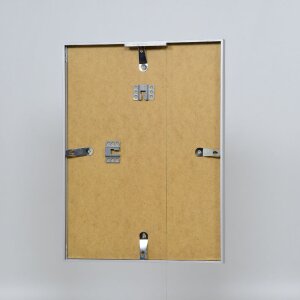 Фоторамка Effect из алюминия, серия 2, музеальное стекло, серебро, 50x75 см