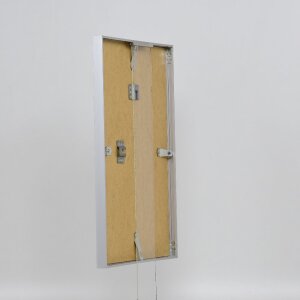 Фоторамка Effect из алюминия, серия 2, музеальное стекло, серебро, 50x75 см