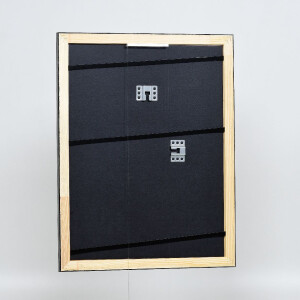 Фоторамка «Ефект» з натурального дерева, сріблястий профіль, 10x15 см, музейне скло