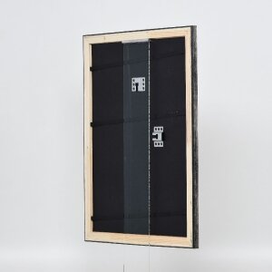 Фоторамка Effect из дерева, профиль 40, цвет Платина, 20x28 см, музейное стекло