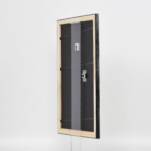 Фоторамка Effect из дерева, профиль 40, Платина, 20x30 см, музейное стекло