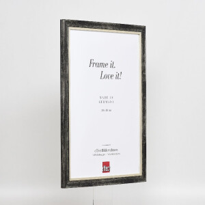 Фоторамка Effect из дерева профиль 40 Платина 25x80 см с музеевым стеклом