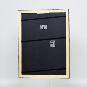 Фоторамка Effect из дерева, профиль 40, серебро, 27x48 см, музеевское стекло