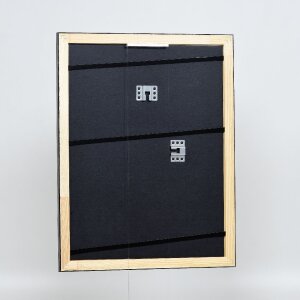 Фоторамка Effect из дерева, профиль 40, серебро, 27x48 см, музеевское стекло