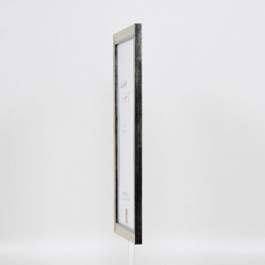 Фоторамка Effect из дерева, профиль 40, серебро, 27x48 см, музеевское стекло