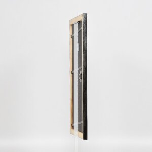 Фоторамка Effect из дерева, профиль 40, серебро, 27x48 см, музеевское стекло