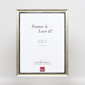 Фоторамка Effect из дерева, профиль 40, серебро, 10,5x14,8 см, музейное стекло