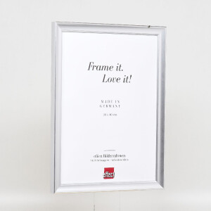 Фоторамка Effect из дерева профиль 41 серебро 23x70 см с музеевским стеклом