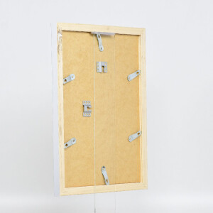 Фоторамка Effect из дерева, профиль 41, серебристая, 60x80 см, музеяное стекло