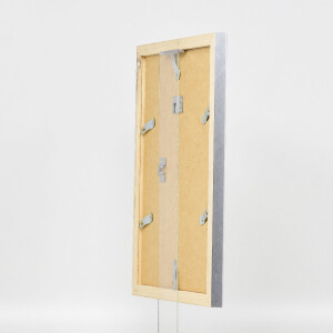 Фоторамка Effect из дерева профиль 41 серебряная 14,8x21 см музеальное стекло