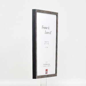 Фоторамка Effect из дерева с профилем 42, музейное стекло антрацит, 7x10 см