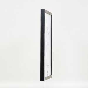 Фоторамка effect из дерева профиль 42 с музеевым стеклом серебро 13x13 см