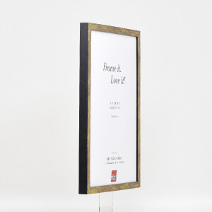 Фоторамка Effect из дерева с профилем 42, антик-золото, 20x28 см