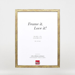 Фоторамка Effect из дерева с деревянным профилем 42, антик-золото, 20x30 см