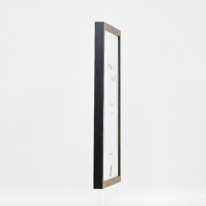 Фоторамка Effect из дерева с деревянным профилем 42, антик-золото