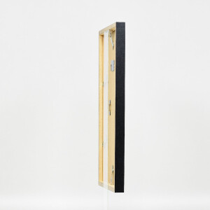 Фоторамка Effect из дерева с профилем 42, музеевое стекло, серебряная, 27x48 см