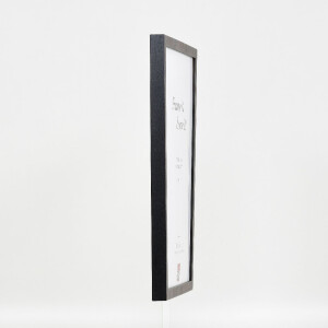 Фоторамка Effect из дерева, профиль 42, музеевое стекло, антрацит, 40x40 см