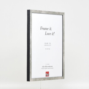 Фоторамка «Effect» з дерева, профіль 42, музейне скло, срібло, 60x90 см