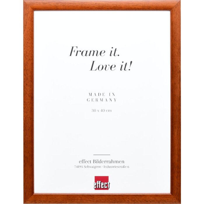 Фоторамка Effect из дерева, профиль 43, коричневая, 10x15 см, музея стекло