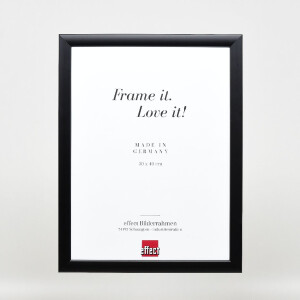 Фоторамка Effect из дерева профиль 43 черная 13x13 см музеальное стекло