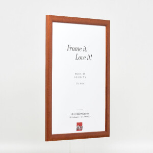 Фоторамка Effect из дерева профиль 43 коричневая 18x27 см с музеевым стеклом