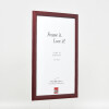 Фотопастка з дерев’яного профілю 43, червона, 20x20 см, з музеєм склом