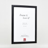 Чорна деревяна рамка Profil 43 21x29,7 см з музеєвим склом