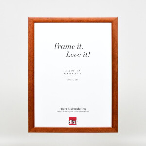 Фоторамка Effect из дерева, профиль 43, коричневая, 27x48 см, с музеевским стеклом